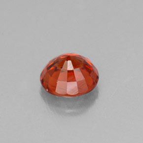 Granate espesartita naranja natural de 0,72 ct, corte redondo, VVS-VS