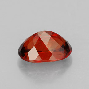 Granate espesartita rojo natural de 2,78 ct, corte óvalo, VS