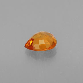 Granate espesartita naranja natural de 0,74 ct, en forma de pera, VS
