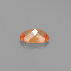 Granate espesartita naranja natural de 0,64 ct, corte óvalo, VS-SI
