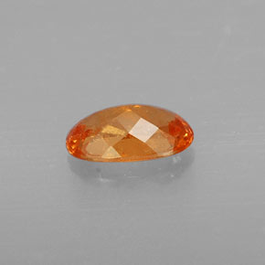Granate espesartita naranja natural de 1,09 ct, corte óvalo, VS-SI