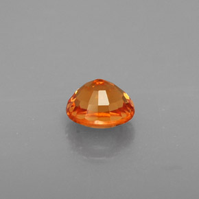 Granate espesartita naranja natural de 0,84 ct, corte óvalo, VVS-VS