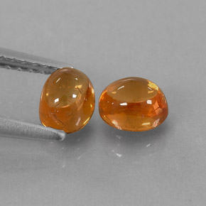 Gemas de granate espesartita naranja natural de  ct, transparente, transparente / translúcido
