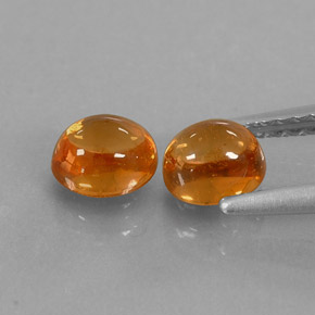 Gemas de granate espesartita naranja natural de  ct, transparente, transparente / translúcido
