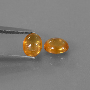 Gemas de granate espesartita naranja natural de  ct, transparente, transparente / translúcido