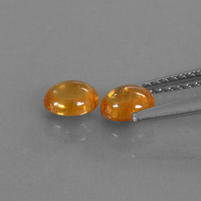Gemas de granate espesartita naranja natural de  ct, transparente, transparente / translúcido