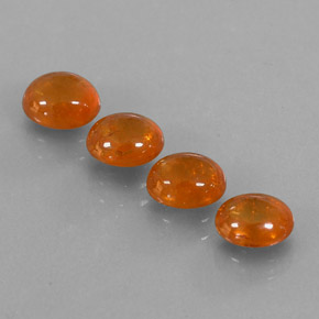 Gemas de granate espesartita naranja natural de  ct, transparente, transparente / translúcido