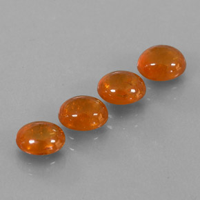 Gemas de granate espesartita naranja natural de  ct, transparente, transparente / translúcido