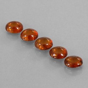 Gemas de granate espesartita naranja natural de 4,33 ct, transparente, transparente / translúcido