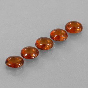 Gemas de granate espesartita naranja natural de 4,33 ct, transparente, transparente / translúcido