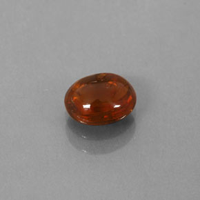 Granate espesartita naranja natural de 0,86 ct, transparente, transparente / translúcido