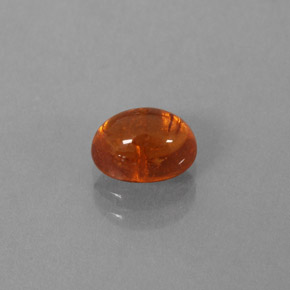 Granate espesartita naranja natural de 1,19 ct, transparente, transparente / translúcido