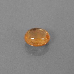Granate espesartita naranja natural de 0,86 ct, transparente, transparente / translúcido