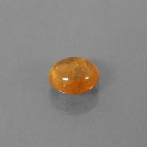 Granate espesartita naranja natural de 0,96 ct, transparente, transparente / translúcido