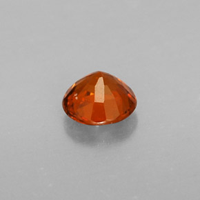 Granate espesartita naranja natural de 0,51 ct, corte redondo, VVS-VS