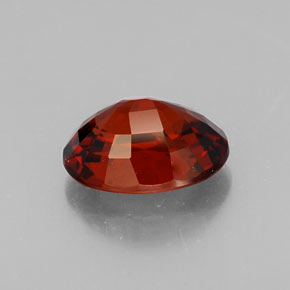 Granate espesartita rojo natural de 2,73 ct, corte óvalo, VVS