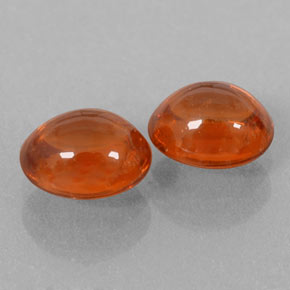 Gemas de granate espesartita naranja natural de 2,81 ct, transparente, transparente / translúcido