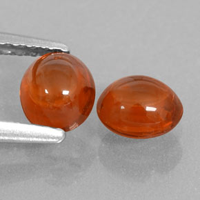 Gemas de granate espesartita naranja natural de  ct, transparente, transparente / translúcido
