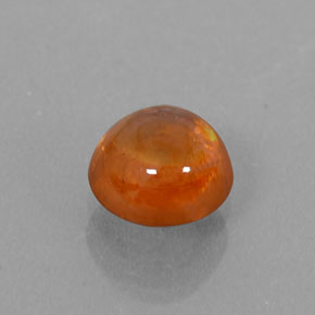 Granate espesartita naranja natural de 1,39 ct, transparente, transparente / translúcido