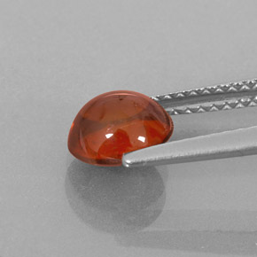 Granate espesartita naranja natural de 1,80 ct, transparente, transparente / translúcido