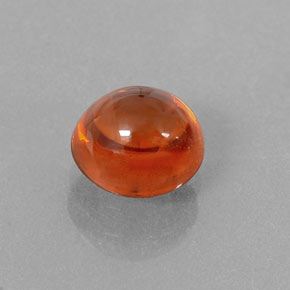 Granate espesartita naranja natural de 1,98 ct, transparente, transparente / translúcido