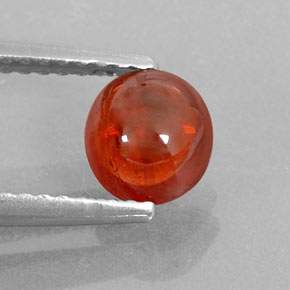 Granate espesartita naranja natural de 1,14 ct, transparente, transparente / translúcido