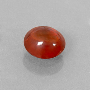 Granate espesartita naranja natural de 1,14 ct, transparente, transparente / translúcido
