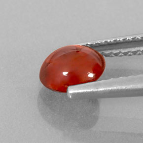 Granate espesartita naranja natural de 1,14 ct, transparente, transparente / translúcido