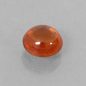 Granate espesartita naranja natural de 1,26 ct, transparente, transparente / translúcido