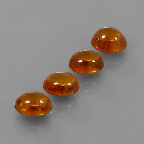 Gemas de granate espesartita naranja natural de 5,29 ct, transparente, transparente / translúcido
