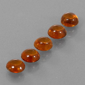 Gemas de granate espesartita naranja natural de  ct, transparente, transparente / translúcido