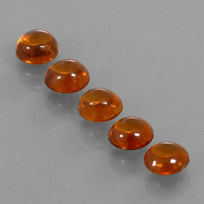 Gemas de granate espesartita naranja natural de  ct, transparente, transparente / translúcido