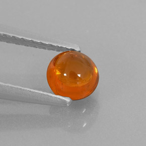 Hilo de espesartita Naranja natural de 0.78 ct, Transparente, Transparente / Translúcido