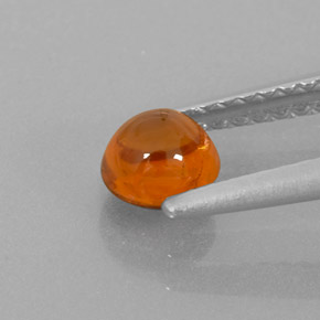 Hilo de espesartita Naranja natural de 0.78 ct, Transparente, Transparente / Translúcido