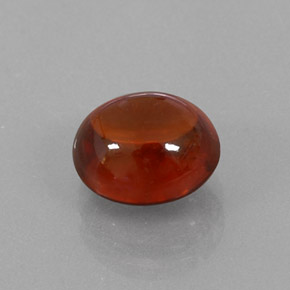 Granate espesartita naranja natural de 4,00 ct, transparente, transparente / translúcido