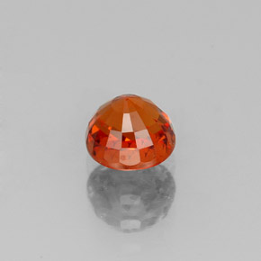Granate espesartita naranja natural de 0,99 ct, corte redondo, VS-SI