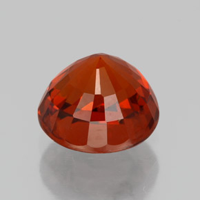 Granate espesartita naranja natural de 2,33 ct, corte redondo, VS
