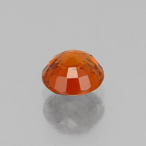 Granate espesartita naranja natural de 0,76 ct, corte redondo, VVS-VS