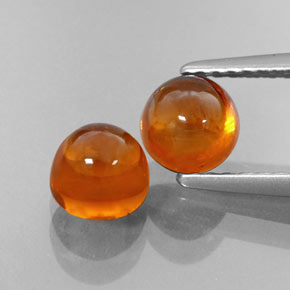 Gemas de granate espesartita naranja natural de  ct, transparente, transparente / translúcido