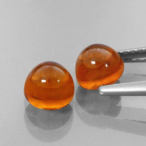 Gemas de granate espesartita naranja natural de  ct, transparente, transparente / translúcido