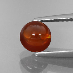 Granate espesartita naranja natural de 1,80 ct, transparente, transparente / translúcido