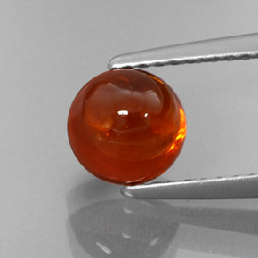 Granate espesartita naranja natural de 2,41 ct, transparente, transparente / translúcido
