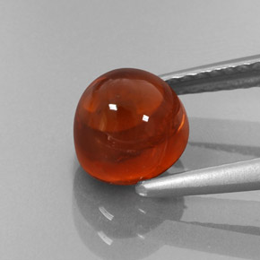 Granate espesartita naranja natural de 2,41 ct, transparente, transparente / translúcido