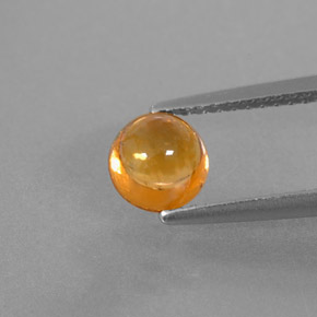 Granate espesartita naranja natural de 1,79 ct, transparente, transparente / translúcido