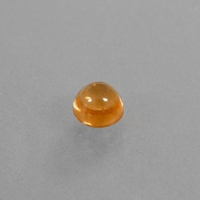 Granate espesartita naranja natural de 0,87 ct, transparente, transparente / translúcido