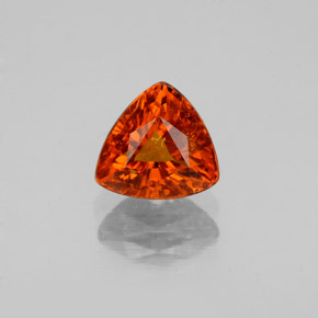 Granate espesartita naranja natural de 1,56 ct, trillón, SI