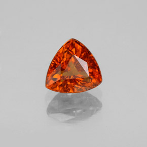 Granate espesartita naranja natural de 1,56 ct, trillón, SI