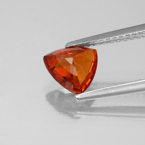 Granate espesartita naranja natural de 1,56 ct, trillón, SI