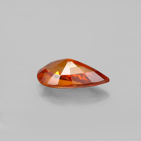 Granate espesartita naranja natural de 1,81 ct, en forma de pera, VS-SI