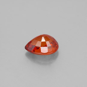 Granate espesartita naranja natural de 1,70 ct, en forma de pera, VS-SI